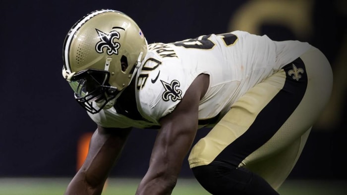New Orleans Saints defensive lineman Tanoh Kpassagnon (90). Credit: neworleanssaints.com
